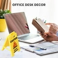 thumbnail image 4 of Jubilant  Funny Desk Decor Office Desk Sign Gag Gift Caution Overstimulated Desk Sign Funny Office Decor Gag Gift for Coworkers for Workspaces for Teammates, 4 of 8