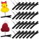 thumbnail image 1 of 100pcs primavera pato pato pinza de hierro horquilla bricolaje clip de pelo tocado accesorios, 1 of 8