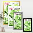 thumbnail image 4 of Designart 'Ancient Lotus Leaves In The Pond' Traditional Framed Art Print, 4 of 4