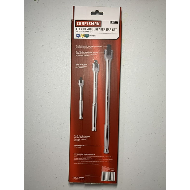 Craftsman 3 pc. Flex Handle Breaker Bar Set 1 4