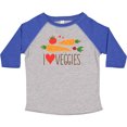 thumbnail image 3 of Inktastic I Love Heart Veggies Vegetables Healthy Food Boys or Girls Toddler T-Shirt, 3 of 5