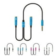 thumbnail image 4 of Audio Cable Headphone Audio Cord Line Splitter Audio Cable Male to 2 Female Cable 3.5mm Headphone Splitter Audio Cable, 4 of 9