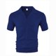 thumbnail image 5 of Mens Casual Manga Corta Botón Abajo Camisas de Moda Botón Sólido Turndown Cuello Blusas, Camisa Ligera Casual, 5 of 6