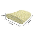 thumbnail image 5 of Spring Lumbar Pillow, Hydrangea on Branches Thriving Nature Illustration on Off White Backdrop, Soft Back Cushion Office Chairs with Adjustable Straps, 14" x 13", Yellow Green Off White, by Ambesonne, 5 of 7