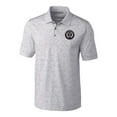 thumbnail image 2 of Men's-Cutter & Buck  Gray Philadelphia Union Advantage Tri-Blend Space Dye Polo, 2 of 3
