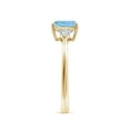 thumbnail image 3 of Angara Natural 1.4 Ct. Aquamarine with Diamond Classic Ring in 14K Yellow Gold for Women (Ring Size: 3), 3 of 10