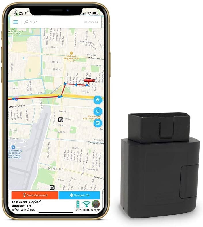 Conduzir Stracker Rastreador GPS OBD Optimus 4G LTE Fácil Instalación Conectar y Conducir ...