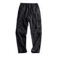 thumbnail image 4 of YABCSAZ Mens Convertible Cargo Pants Quick Dry Zip Off Legs 2 in 1 Hiking Pants Elastic Waist Multi Pocket Lightweight Outdoor Pants Camping Fishing Mountain Climbing Tactical Pants Trousers Travel, 4 of 9
