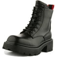 thumbnail image 6 of Replay Westway Women's Lace Up Platform Vegan Ankle Boots In Black Size 7, 6 of 6