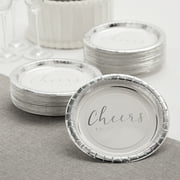 Fun Express 25th Anniversary Paper Dessert Plates Bulk 96 Pieces