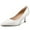 White, variant on Bocca Women's 2inch Pumps Silver Pointed Toe Dress Shoes Kitten Heel 8.5M