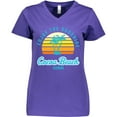 thumbnail image 3 of Inktastic Summer Enjoy the Sunshine Cocoa Beach Florida in Blue Women's V-Neck T-Shirt, 3 of 5
