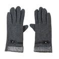 thumbnail image 2 of Ganfancp Guantes de Encaje Bowknot Guantes Sin Forro Polar Toques de Pantalla Guantes Cómodos y Cálidos Ofertas Flash Liquidación 1* Guante, 2 of 7