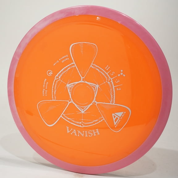 Axiom Neutron Vanish Disc Golf Distance Driver, Pick Your Disc 174g Orange w/ Pink Rim