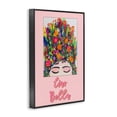 thumbnail image 2 of Stupell Industries Eclectic Ciao Bella Floral Woman Black Framed Giclee Art, 12 x 18, by Pooja Dave, 2 of 8