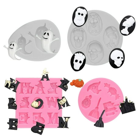 

Easy Demoulding Halloween Ghost Chocolate Mould Convenient Food Grade Easy to Clean Eco-Friendly Baking Supplies for Kitchen