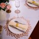 thumbnail image 4 of Decoraciones de plástico para mesa de comedor, tapetes para platos de boda, fiestas navideñas, 4 of 5