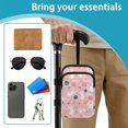 thumbnail image 6 of COEQINE Crutch Bag with Straps for Elbow Crutches Cute Cat Meow Pink Forearm Crutch Pouch, Broken Leg Crutch Bag, Daily Essentials Organizer, Hands-Free, Lightweight, 6 of 7