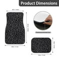 thumbnail image 6 of HUIACONG Black Leopard Car Floor Mats Car Seat Covers All Weather Anti Slip Driver Seat, Car Steering Wheel Cover Passenger Seat and Rear Floor Mats Easy Installation for SUV, Vans,Sedan,Truck, 6 of 8