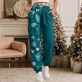 thumbnail image 2 of adviicd Christmas Sweatpants for Women Lounge Joggers Pants with Pockets Holiday Clothes (Mint Green, S), 2 of 5