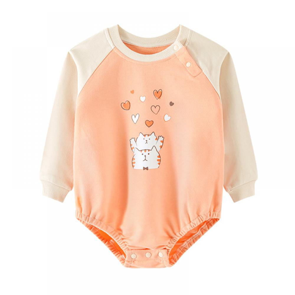 Baby Romper Newborn Girls Boys Clothes Toddler Long Sleeved Cartoon Bodysuit