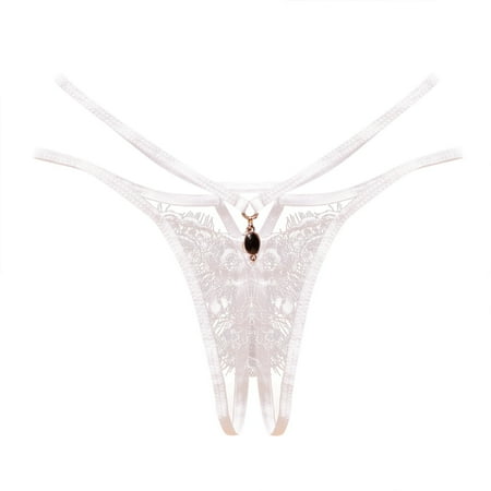 Women Lace Sexy Thong Ladies Belt Thin Hollow Panties Open File Underwear Sheer Panties