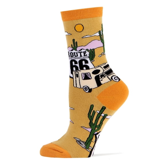Oooh Yeah Women's Novelty Crew Socks, Funny Socks, Crazy Silly Socks, Cool Fashion Socks (Get Your Kicks)