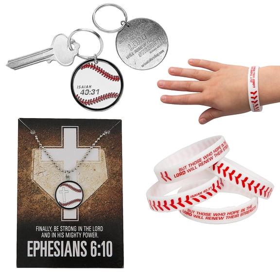 Fun Express Religious Baseball Handout & Novelty Assortment Kit - 36 Pieces