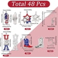 thumbnail image 2 of 1 Box 8 Sets USA Flag Earring Making Kit Patriotic Charms 4th of July Rhinestone US Charm American Flag Charms Red Blue Flag Charm Mixed Color, 2 of 6