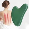 thumbnail image 2 of Guasha Tool Heart-Shaped Prevent Wrinkle Green Wrinkle Reducing Massage Stone for Adult, 2 of 8
