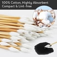 thumbnail image 4 of 1000PCS 6" Pointed Cotton Swabs - Long Swab with Bamboo Sticks - Lint Free, Highly Absorbent Precision Cotton Tip for Tight Space Cleaning, 4 of 8