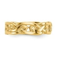 thumbnail image 3 of Auriga Fine Jewelry 14K Yellow Gold Weave Toe Ring for Women, 3 of 6