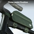 thumbnail image 2 of 1L Waterproof 600D TPU Bike Frame Bag with Magnetic Flap Closure - Streamlined Design for Mountain/Road Bicycles, Secure Adhesive/Screw Mounting, Wind Resistance Reduction, Leg Contact Prevention,, 2 of 7