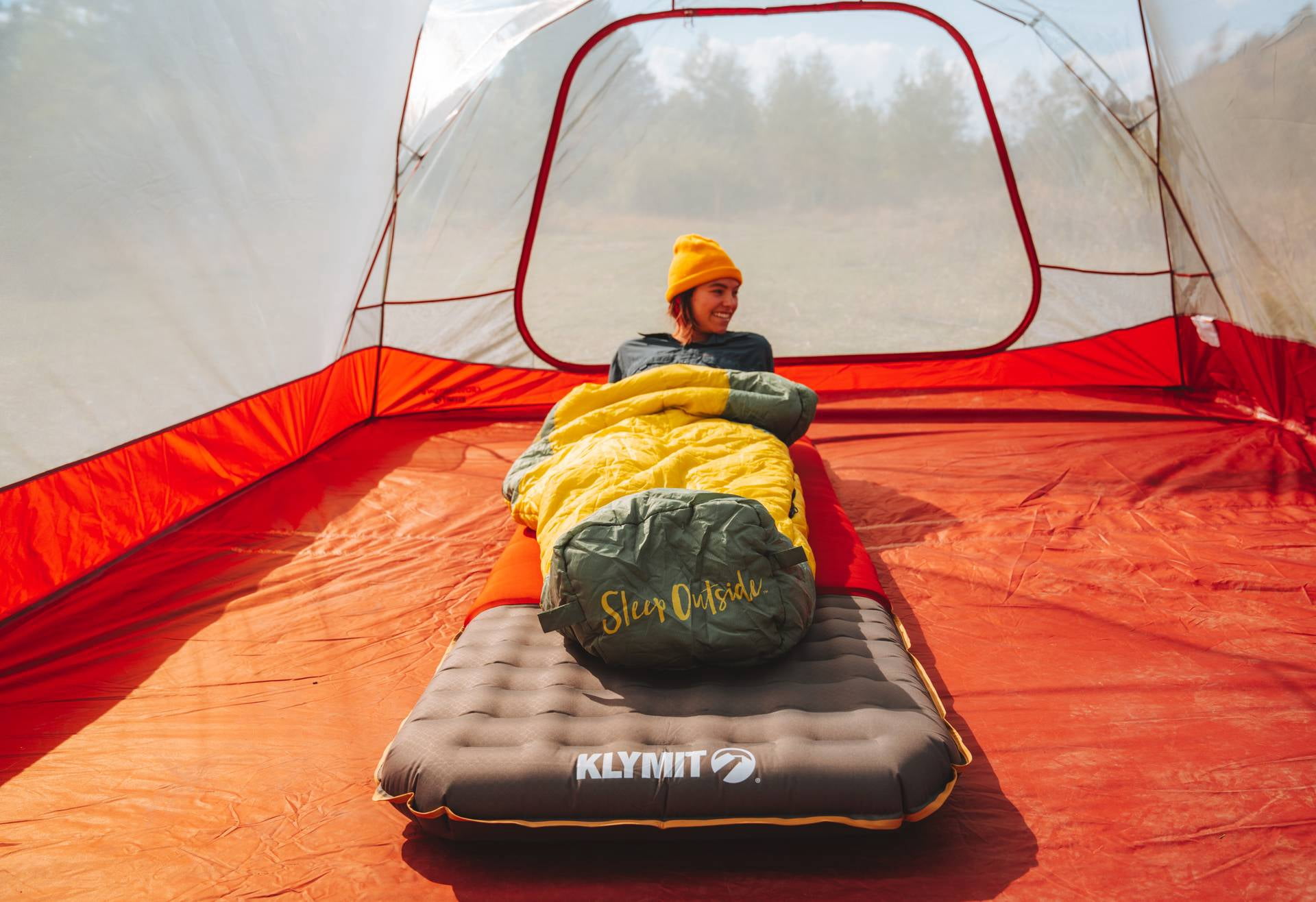 Klymit Wild Aspen 0 Degree Mummy Sleeping Bag, 4-Season Lightweight Water-Repellent Camping & Backpacking Bag, Large