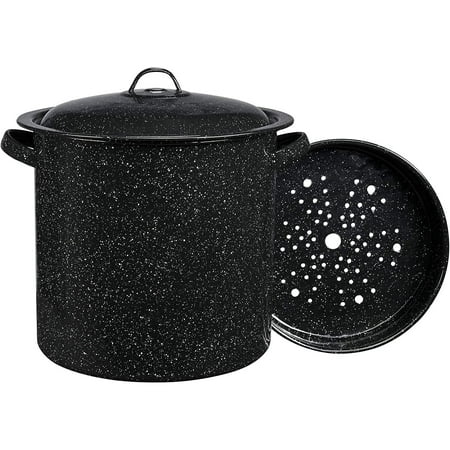 

QUIETTCEX Tamale Pot with Steamer Insert 15.5-Quart