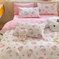 thumbnail image 3 of Sanrio Kuromi Duvet Cover Hello Kitty Bedding Products Cartoon Winter Kawaii Cute Girl Women Thickening Warm Quilt Core Cover, 3 of 11