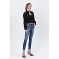 thumbnail image 4 of Flying Monkey - High Rise Distressed Skinny Jeans with Frayed Hem (27.25" Inseam) - F5238, 4 of 9