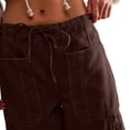 thumbnail image 4 of RUTAYY Women's Pants Solid Color Relaxed Fit Low Rise Straight Leg Casual Jeans Comfortable Everyday Wear with Pocket Elegant Holiday Trousers, 4 of 6