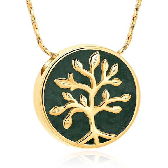 Cremation Jewelry Tree of Life Urn Ashes Necklace for Women Men of Loved One Ash Pendant Keepsake Gifts