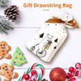 thumbnail image 2 of pitrice Christmas Drawstring Wrap Plastic Treat Bags Cookies Pouch Food Gift Bag for Xmas Party Riding Animal, 2 of 7