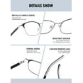 thumbnail image 4 of Womens Mens Glasses Frames Metal Vintage Sports Eyeglasses Frames, 4 of 5