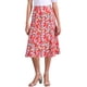 thumbnail image 1 of Faldas Midi Peasant de Mujer INSPIRE CHIC con Cintura Elástica A-Line de Flores Ditsy Rojas y Azules XL, 1 of 6