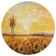 thumbnail image 3 of Sunflower Washable Round Rug -Circle Area Rugs for Nursery Bedroom, Vintage Non Slip Non Shedding Low Pile Carpet for Living Room Coffee Table Entryway, 3 of 7