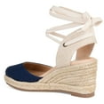 thumbnail image 3 of Journee Womens Monte Wedge Heel Espadrille Sandals, Widths Available, 3 of 10