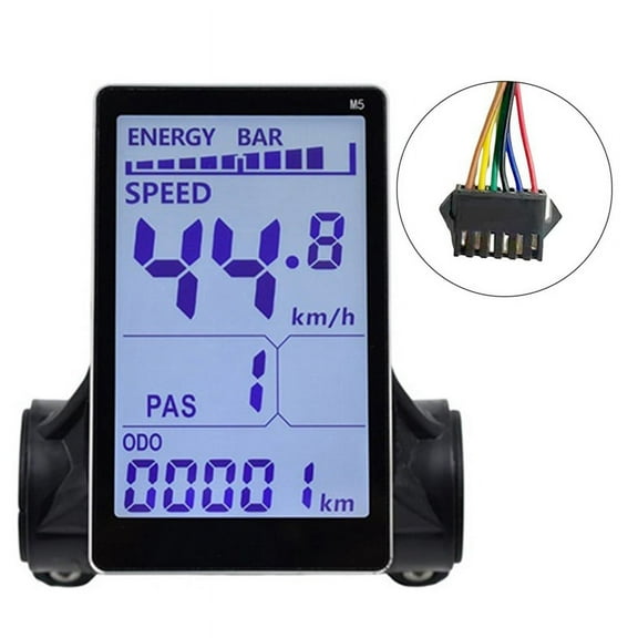 M5 Electric Bike LCD Display Meter 24V 36V 48V 60V E Scooter LCD Panel Screen for Mountain Electric Bike(SM 6PIN)