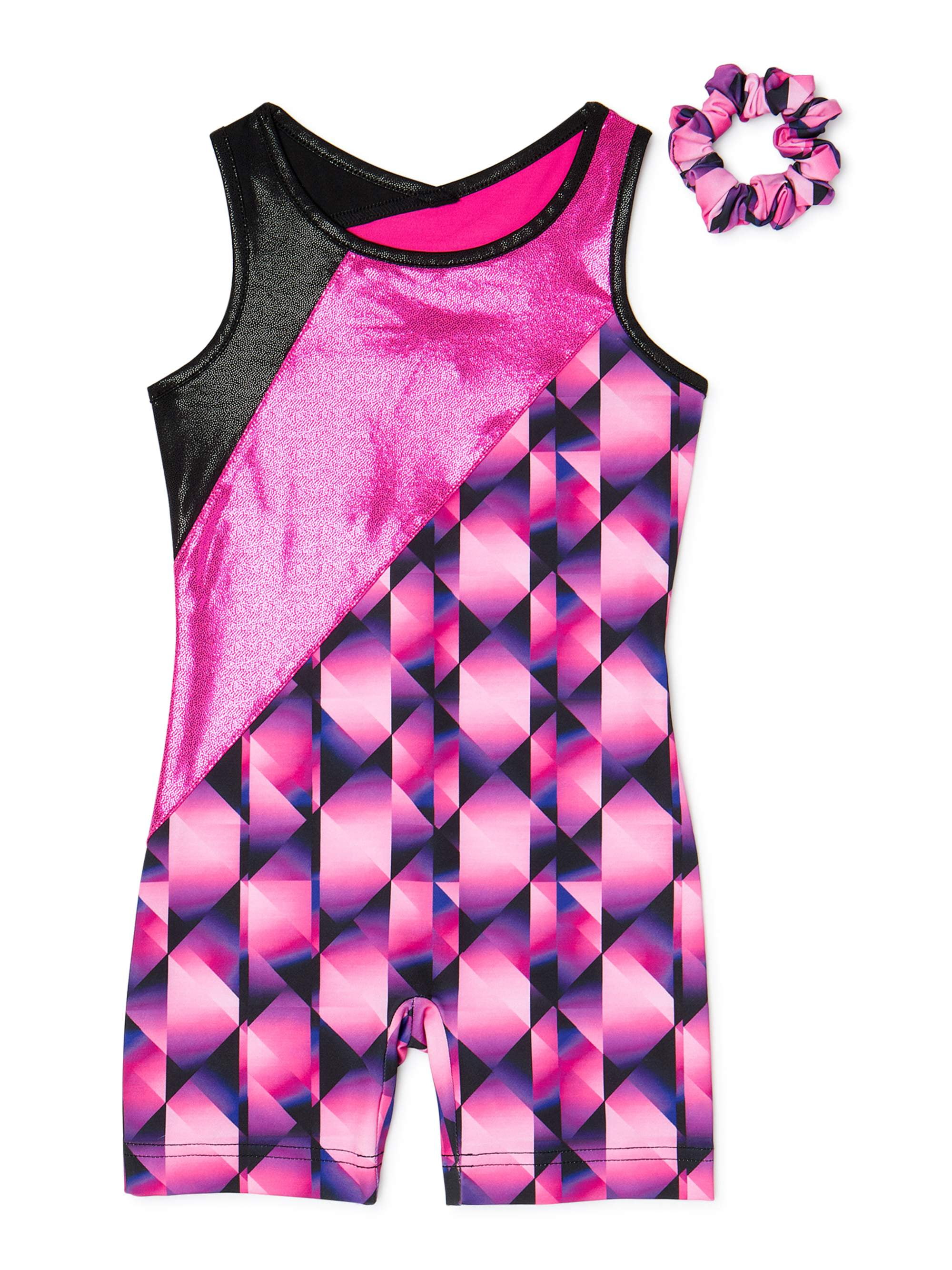 Danskin Now Girl's Tribal Printed Biketard with splicing