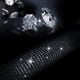 thumbnail image 3 of Funda de volante CAR PASS Bling Diamond Leather Black, 3 of 8