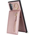 thumbnail image 6 of Samsung Galaxy Note 10 Plus Case with Card Holder for Women,Galaxy Note 10 Plus Phone Case Wallet with Strap Credit Card Slots Crossbody with Kickstand Zipper Case - Rose Gold, 6 of 12