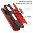 thumbnail image 4 of SOATUTO For iPhone 15 Case/iPhone 15 Plus Phone Case 360°Rotatable Ring Kickstand Military Grade Dropproof Shockproof Phone Case for iPhone 15 Pro 15 Pro Max 5G 2023 - iPhone 15 Pro Max,Red, 4 of 8