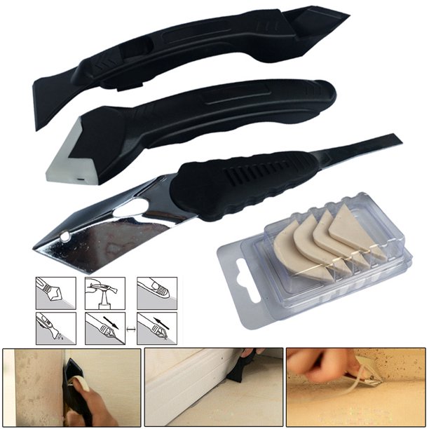 3PCS/Set Angle Scraper Glass Glue Blade Adhesive Residue Scraper Seam Repair Tool Remove